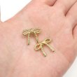画像5: リボンボタン メタル 足つき 【ゴールド】 金 ボタン リボン モチーフボタン 飾りボタン かわいい 手芸 3個入り 【20x16mm】 きらきらぷんぷん丸 B-1085 (5)