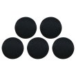 画像1: サテンボタン 【ブラック】 黒 くるみボタン ボタン 飾りボタン つつみボタン 5個入り 【12.5mm】 きらきらぷんぷん丸 B-1138 (1)