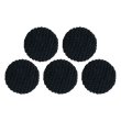 画像1: コーデュロイボタン 15mm 【ブラック】 5個入り 黒 縞模様 1mm幅 細幅 くるみボタン ボタン 飾りボタン つつみボタン きらきらぷんぷん丸 B-1145 (1)