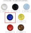 画像3: カラークリアボタン【ブルー】丸型 裏穴 トンネル 12個入り【10mm】光沢 立体 3D 手芸 きらきらぷんぷん丸 B-1160 (3)