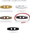 画像5: トグルボタン 39mm 10個入り 【ダークブラウン&ホワイト】 茶色 白 マーブル模様 水牛調 アクリル樹脂製 留め具 ダッフルコート きらきらぷんぷん丸 B-1167 (5)