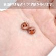 画像5: ウッドボタン 二つ穴 点線模様【レッドブラウン】赤茶色 皿型 18個入り【10mm】木製 手芸 おしゃれ 可愛い きらきらぷんぷん丸 B-1187 (5)