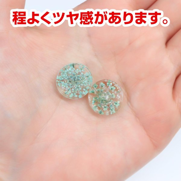 画像5: 足つきボタン ドライフラワー【グリーン】6個入り 緑 花【16mm】手芸 樹脂製 可愛い おしゃれ きらきらぷんぷん丸 B-1204 (5)