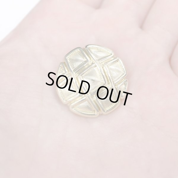 画像7: メタルボタン 網目模様 ゴールド 金 スーツ 6個入り【25mm】 コート ジャケット ブレザー フロント 袖口 きらきらぷんぷん丸 B-122 (7)