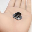 画像5: メタルボタン 四つ穴 シンプル【 アンティークシルバー】銀 丸ボタン 金属 手芸 10個入【15mm】きらきらぷんぷん丸 B-1273 (5)