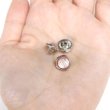 画像5: 足つきボタン オーロラ 飾り【ピンク】10個入り【10mm】シルバー 光沢 五角形 シャンクタイプ 樹脂製 手芸 かわいい おしゃれ きらきらぷんぷん丸 B-1289 (5)