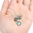 画像5: 足つきボタン オーロラ 飾り【ブルー】青 10個入り【10mm】シルバー 光沢 五角形 シャンクタイプ 樹脂製 手芸 かわいい おしゃれ きらきらぷんぷん丸 B-1291 (5)