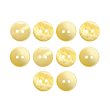 画像1: シェルボタン 【11.5mm】オレンジ 10個入り 染色 真珠 貝 二つ穴 手芸 装飾 おしゃれ きらきらぷんぷん丸 B-1300 (1)