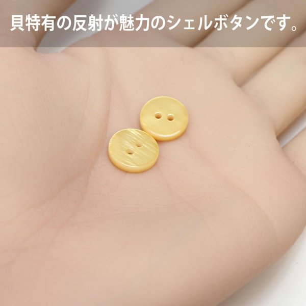 画像5: シェルボタン 【11.5mm】オレンジ 10個入り 染色 真珠 貝 二つ穴 手芸 装飾 おしゃれ きらきらぷんぷん丸 B-1300 (5)