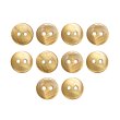 画像1: シェルボタン 【11.5mm】ブラウン 10個入り 染色 真珠 貝 二つ穴 手芸 装飾 おしゃれ きらきらぷんぷん丸 B-1303 (1)