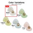 画像3: 足つきボタン 三角 マット 透け感【ホワイト】白 クリア 20個入り【10mm】樹脂製 手芸 かわいい おしゃれ きらきらぷんぷん丸 B-1307 (3)