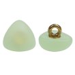 画像1: 足つきボタン 三角 マット 透け感【グリーン】緑 クリア 20個入り【10mm】樹脂製 手芸 かわいい おしゃれ きらきらぷんぷん丸 B-1308 (1)