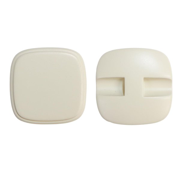 画像1: スクエアボタン 四角【ホワイト】白 ツヤなし 8個入り【21x21mm】シャンクタイプ 裏穴 トンネル シンプル 樹脂製 手芸 かわいい きらきらぷんぷん丸 B-1322 (1)