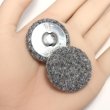 画像5: くるみボタン フェルト調 【グレー】 30mm 6個入り 手芸 装飾 おしゃれ 縫製 洋服 シャンク 足つき きらきらぷんぷん丸 B-1327 (5)