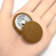 画像5: くるみボタン フェルト調 【ブラウン】 30mm 6個入り 手芸 装飾 おしゃれ 縫製 洋服 シャンク 足つき きらきらぷんぷん丸 B-1331 (5)