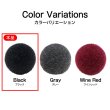 画像3: ボアボタン 足つき フロッキー加工 10mm 【ブラック】 20個入り 手芸 装飾 おしゃれ 縫製 洋服 シャンク きらきらぷんぷん丸 B-1332 (3)