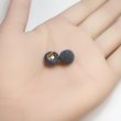 画像5: ボアボタン 足つき フロッキー加工 10mm 【グレー】 20個入り 手芸 装飾 おしゃれ 縫製 洋服 シャンク きらきらぷんぷん丸 B-1333 (5)