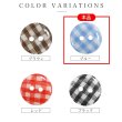 画像3: 二つ穴ボタン チェック柄【ブルー】青 15個入り【13mm】フチなし 樹脂製 手芸 おしゃれ きらきらぷんぷん丸 B-1340 (3)