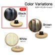 画像5: 飾りボタン ストライプ柄 【ブラック】23mm 6個入り 手芸 装飾 おしゃれ 足つき 洋服 シャンク 偏光 きらきらぷんぷん丸 B-1343 (5)