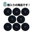 画像4: ベロア調 四つ穴ボタン 【ブラック】 18mm 8個 フロッキー加工 手芸 ハンドメイド 洋服 きらきらぷんぷん丸 B-1353 (4)