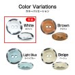 画像3: メタルボタン レトロ風 マット仕上げ 【ホワイト】 11mm 15個入り 二つ穴 装飾 おしゃれ 手芸 洋服 きらきらぷんぷん丸 B-1362 (3)