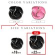 画像3: メタルボタン フラワー 【ブラック】 黒 4個入り 【22mm】 足つき シャンク 花 モチーフ 装飾 金属製 手芸 おしゃれ きらきらぷんぷん丸 B-1367 (3)