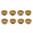画像1: 二つ穴ボタン 変形 マーブル模様 【ブラウン】 茶色 8個入り 【25mm】 樹脂製 手芸 おしゃれ きらきらぷんぷん丸 B-1385 (1)