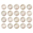 画像1: 四つ穴ボタン シェル調 【ピンク】 20個入り 【11.5mm】 樹脂製 手芸 おしゃれ きらきらぷんぷん丸 B-1390 (1)