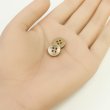 画像4: 四つ穴ボタン シェル調 【ブラウン】 茶色 20個入り 【11.5mm】 樹脂製 手芸 おしゃれ きらきらぷんぷん丸 B-1391 (4)