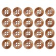 画像1: 四つ穴ボタン シェル調 【オレンジ】 20個入り 【11.5mm】 樹脂製 手芸 おしゃれ きらきらぷんぷん丸 B-1392 (1)
