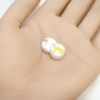 画像5: リボンモチーフ ボタン パール調 【イエロー】 12.5mm 15個入り 丸型 樹脂 装飾 手芸 ハンドメイド きらきらぷんぷん丸 B-1398 (5)