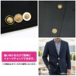 画像6: メタル エンブレム ボタン 【ホワイト】 18mm 8個入り ゴールド 足つき シャンク 装飾 手芸 ハンドメイド きらきらぷんぷん丸 B-1408 (6)