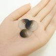 画像5: 4つ穴 クリアマットボタン【ブラック】黒 丸ボタン 樹脂 手芸 8個入 グラデーション【21.5mm】きらきらぷんぷん丸 B-1431 (5)