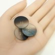画像5: 4つ穴 クリアマットボタン【ブラック】黒 丸ボタン 樹脂 手芸 6個入 グラデーション【25mm】きらきらぷんぷん丸 B-1432 (5)