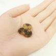 画像4: 四つ穴 べっ甲風 マーブルボタン【ベージュ×カーキ】丸ボタン クリア 透明 樹脂 手芸 10個入 グラデーション【15mm】きらきらぷんぷん丸 B-1438 (4)