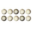 画像1: 四つ穴ボタン ホーン調 【アイボリー】 10個入り 【15mm】 フチなし 水牛風 マット 装飾 樹脂製 手芸 おしゃれ きらきらぷんぷん丸 B-1444 (1)