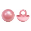 画像1: 足つきボタン パール調 【ピンク】 20個入り 【9.5mm】 シャンク 樹脂製 装飾 手芸 かわいい おしゃれ きらきらぷんぷん丸 B-1462 (1)