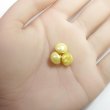 画像4: 足つきボタン パール調 【イエロー】 黄色 20個入り 【9.5mm】 シャンク 樹脂製 装飾 手芸 かわいい おしゃれ きらきらぷんぷん丸 B-1464 (4)