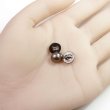 画像4: 足つきボタン パール調 【ブラウン】 茶色 20個入り 【9.5mm】 シャンク 樹脂製 装飾 手芸 かわいい おしゃれ きらきらぷんぷん丸 B-1468 (4)