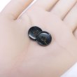 画像5: 四つ穴ボタン ブラック ゴールドライン 【15mm】 10個入り ラメ 丸ボタン フチあり 装飾 手芸 ハンドメイド きらきらぷんぷん丸 B-1471 (5)