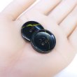 画像5: 四つ穴ボタン ブラック ゴールドライン 【25mm】 6個入り ラメ 丸ボタン フチあり 装飾 手芸 ハンドメイド きらきらぷんぷん丸 B-1473 (5)