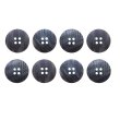 画像1: 四つ穴 樹脂ボタン 縦ライン 【ブラック】 21mm 8個入り ストライプ 丸型 装飾 手芸 ハンドメイド きらきらぷんぷん丸 B-1476 (1)