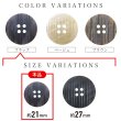 画像3: 四つ穴 樹脂ボタン 縦ライン 【ブラック】 21mm 8個入り ストライプ 丸型 装飾 手芸 ハンドメイド きらきらぷんぷん丸 B-1476 (3)