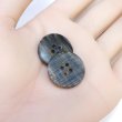画像5: 四つ穴 樹脂ボタン 縦ライン 【ブラウン】 21mm 8個入り ストライプ 丸型 装飾 手芸 ハンドメイド きらきらぷんぷん丸 B-1480 (5)