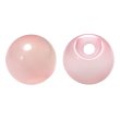 画像1: 丸玉ボタン 【ピンク】 10mm 30個入り 裏穴 飾り 樹脂 装飾 手芸 ハンドメイド きらきらぷんぷん丸 B-1488 (1)