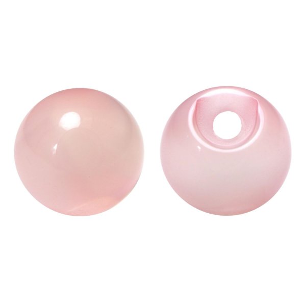 画像1: 丸玉ボタン 【ピンク】 10mm 30個入り 裏穴 飾り 樹脂 装飾 手芸 ハンドメイド きらきらぷんぷん丸 B-1488 (1)