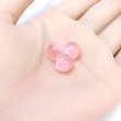 画像5: 丸玉ボタン 【ピンク】 10mm 30個入り 裏穴 飾り 樹脂 装飾 手芸 ハンドメイド きらきらぷんぷん丸 B-1488 (5)