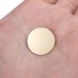 画像7: メタルボタン フラット 【ゴールド ツヤなし】 金 ビジュー 飾り 縫製 袖口 10個入り 【20mm】 きらきらぷんぷん丸 B-148 (7)