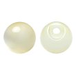 画像1: 丸玉ボタン 【ベージュ】 10mm 30個入り 裏穴 飾り 樹脂 装飾 手芸 ハンドメイド きらきらぷんぷん丸 B-1491 (1)
