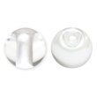 画像1: 丸玉ボタン 【クリア】 10mm 30個入り 裏穴 飾り 樹脂 装飾 手芸 ハンドメイド きらきらぷんぷん丸 B-1493 (1)